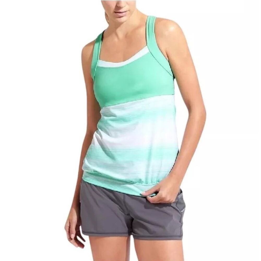 Athleta Stride Crunch And Punch‎ Tank Top Mint Green Women's Size Small